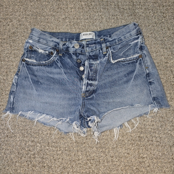 Agolde Parker Jean Shorts In Size 26 - Picture 2 of 4